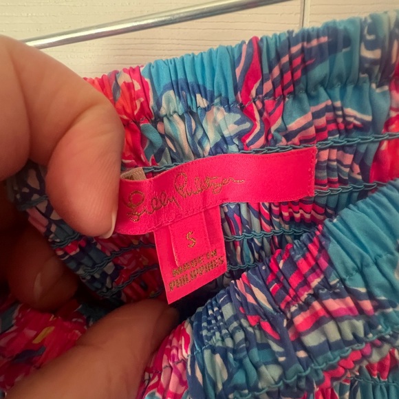 NWT Lilly Pulitzer Blue Floral Skirt Set Size Small - Picture 5 of 5